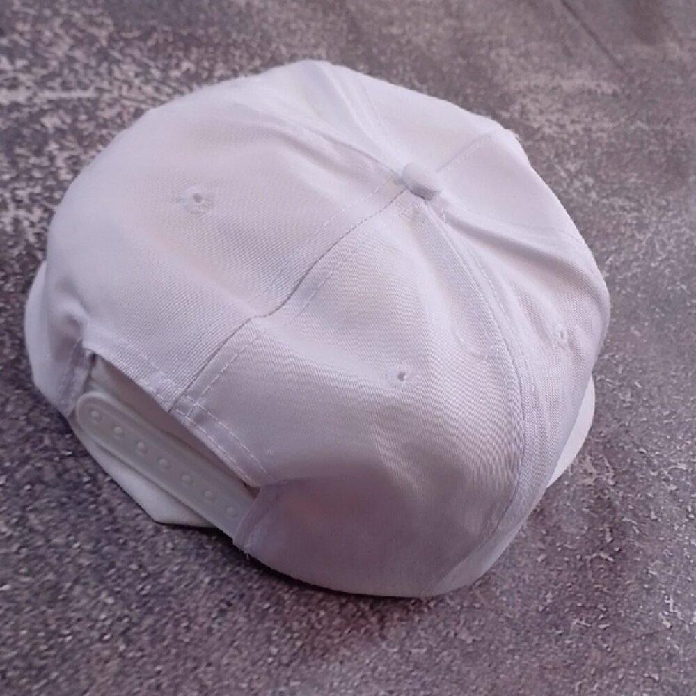 Vintage 90s The Sports Authority White Cap Snap Back - Picture 6 of 9